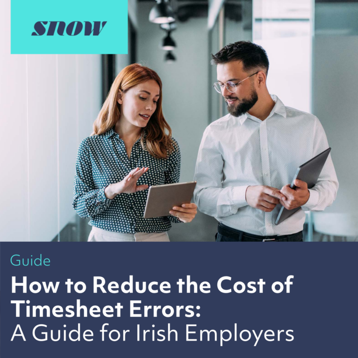 Two professionals discussing timesheet errors